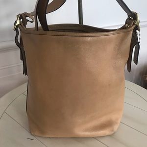 Coach Legacy Tassel Handbag 19889 Tan